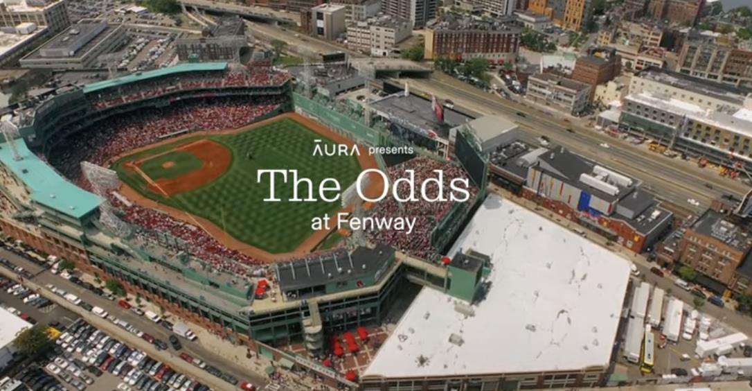New ad from Aura to mark taking over naming rights @ Pavilion Level in Fenway Park 